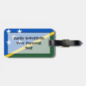 Vlag van de gemakkelijke identiteitskaart van de S Bagagelabel (Achterkant horizontaal)