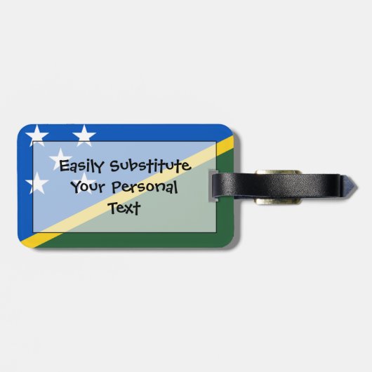 Vlag van de gemakkelijke identiteitskaart van de S Bagagelabel (Achterkant horizontaal)