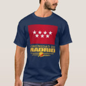 Vlag van de Gemeenschap Madrid T-shirt (Voorkant)