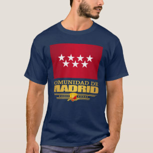Vlag van de Gemeenschap Madrid T-shirt