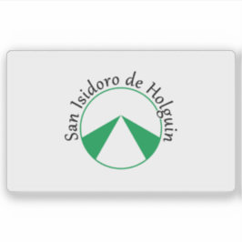Vlag van de gemeente Holguín, Cuba Sticker