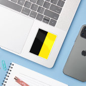 Vlag van de gemeente Mauren, Liechtenstein Sticker (Laptop met iPhone)