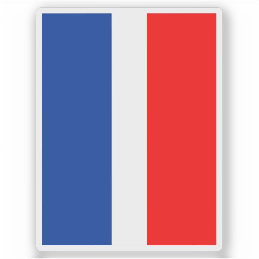 Vlag van de gemeente Schaan, Liechtenstein Sticker (Voorkant)