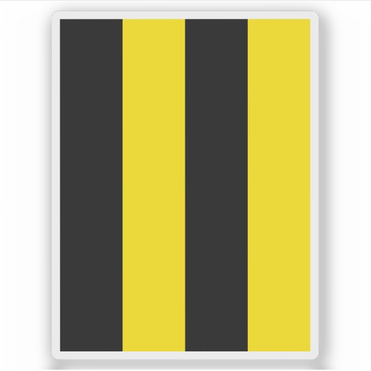 Vlag van de gemeente Schellenberg, Liechtenstein Sticker (Voorkant)