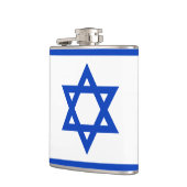 Vlag van de gevlekte erlenmeyer van Israël met vin Heupfles (Links)