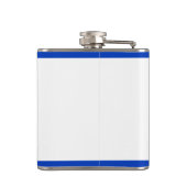 Vlag van de gevlekte erlenmeyer van Israël met vin Heupfles (Achterkant)