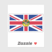 Vlag van de gouverneur van Gambia (1901-1965) Sticker (Vel)