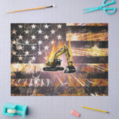 Vlag van de graafmachine tissuepapier (Craft)