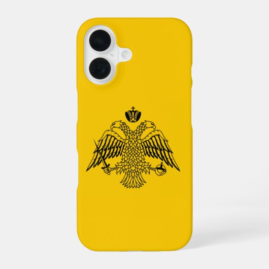 Vlag van de Grieks-Orthodoxe Kerk iPhone 16 Hoesje (Achterkant)