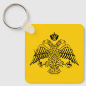 Vlag van de Grieks-Orthodoxe Kerk Sleutelhanger (Voorkant)