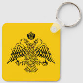Vlag van de Grieks-Orthodoxe Kerk Sleutelhanger (Achterkant)