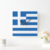 Vlag van de Griekse muur Vierkante Klok (Huis)