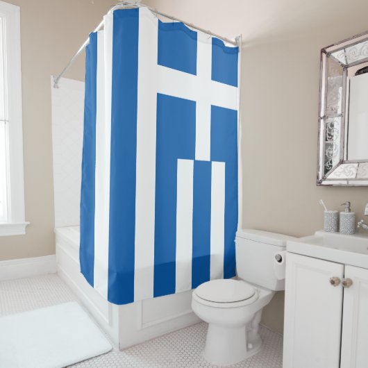 Vlag van de Griekse vlag Douchegordijn (In situ)