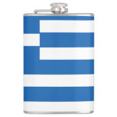 Vlag van de Griekse vlag Heupfles (Voorkant)