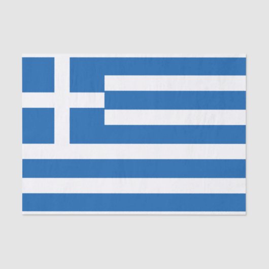 Vlag van de Griekse vlag Tissuepapier (Voorkant)