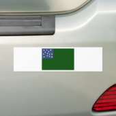Vlag van de Groene Berg Boys bij de Vermont-republ Bumpersticker (Op auto)