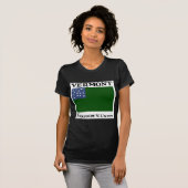 Vlag van de Groene Berg Boys bij de Vermont-republ T-shirt (Voorkant volledig)