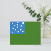 Vlag van de groene bergboeien briefkaart (Staand voorkant)