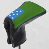 Vlag van de groene bergboeien golfheadcover (3/4 voorkant)