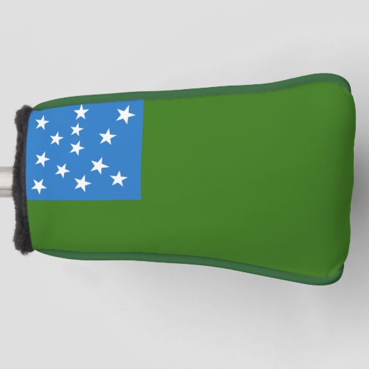 Vlag van de groene bergboeien golfheadcover (Voorkant)