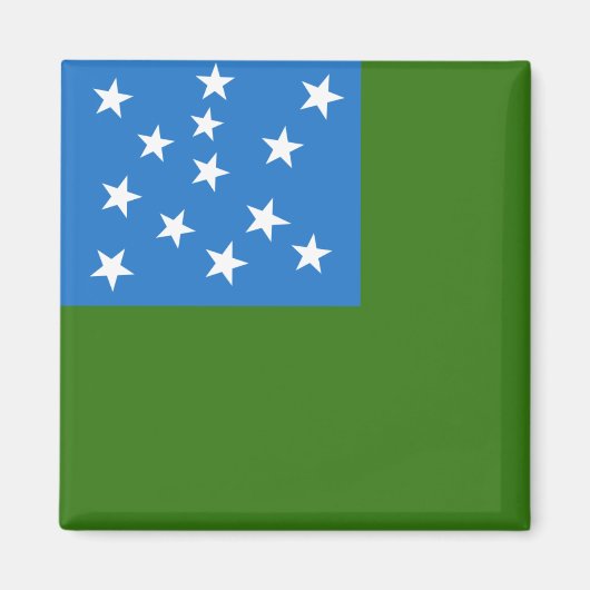 Vlag van de groene bergboeien magneet (Voorkant)