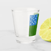 Vlag van de groene bergboeien shot glas (Links)