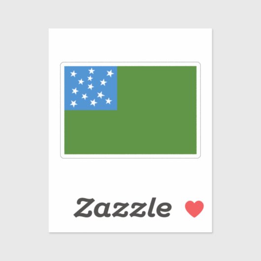 Vlag van de groene bergboeien sticker (Vel)