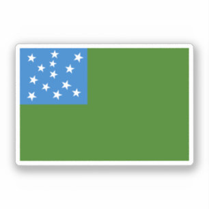 Vlag van de groene bergboeien sticker