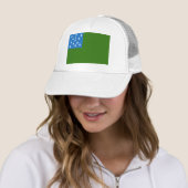 Vlag van de groene bergboeien trucker pet (In situ)