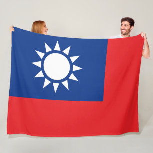 Vlag van de grote Chinese Republiek Taiwan Fleece Deken