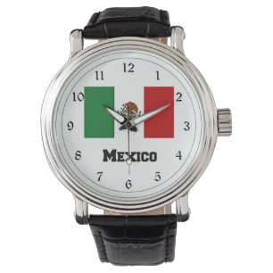 Vlag van de grote klok in Mexico Horloge