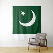 Vlag van de grote Pakistaanse vlag Wandkleed (In situ)