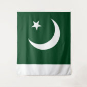 Vlag van de grote Pakistaanse vlag Wandkleed (Voorkant)