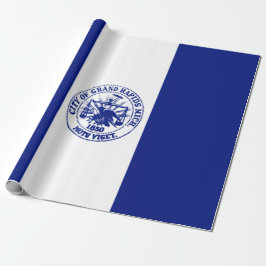 Vlag van de grote Rapids (Michigan City) Cadeaupapier