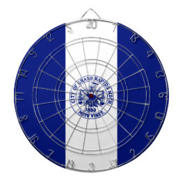 Vlag van de grote Rapids (Michigan City) Dartbord