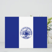 Vlag van de grote Rapids (Michigan City) Kaart (Staand voorkant)