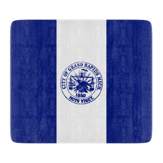 Vlag van de grote Rapids (Michigan City) Snijplank (Voorkant)