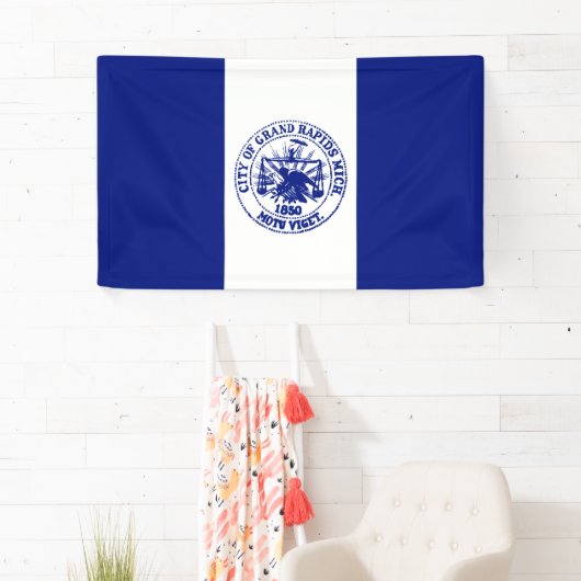 Vlag van de grote Rapids (Michigan City) Spandoek (Insitu)