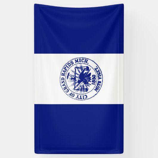 Vlag van de grote Rapids (Michigan City) Spandoek (Verticaal)