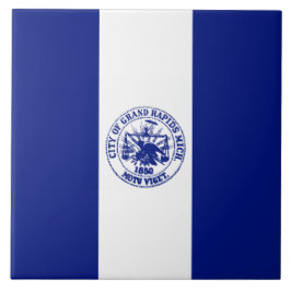 Vlag van de grote Rapids (Michigan City) Tegeltje