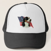Vlag van de grote Zwitserse berghond Trucker Pet (Voorkant)