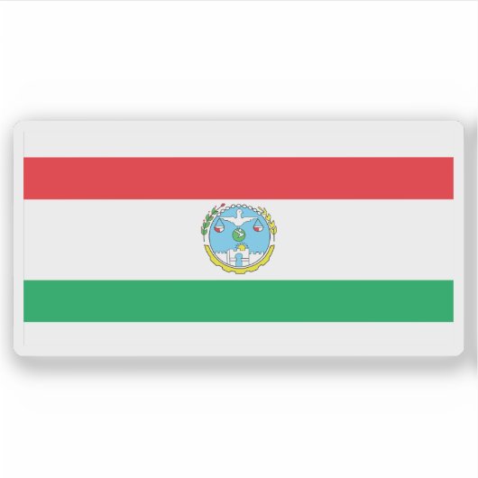 Vlag van de Harari-regio, Ethiopië Sticker (Voorkant)