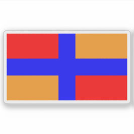Vlag van de Hemshin volkeren (Armenië) Sticker