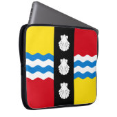 Vlag van de hoes van de Bedfordshire-laptop (Voorkant Rechts)