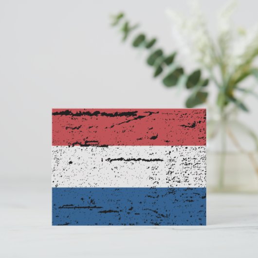 VLAG VAN DE HOLLAND BRIEFKAART (Staand voorkant)