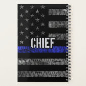 Vlag van de hoofdpolitie in nood planner (Achterkant)