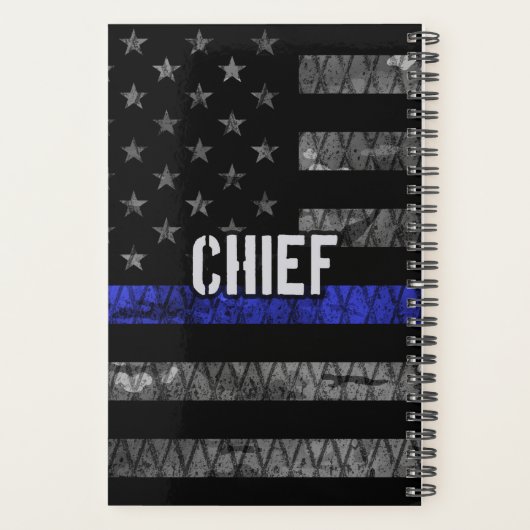 Vlag van de hoofdpolitie in nood planner (Achterkant)