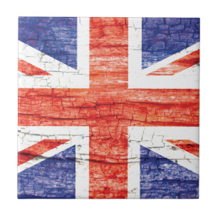  vlag van de Houten Union Jack British (UK) Tegeltje