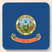 Vlag van de Idaho-staat Bier Onderzetter (Voorkant)