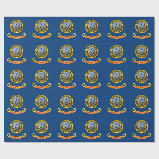 Vlag van de Idaho-staat Cadeaupapier (Vlak)